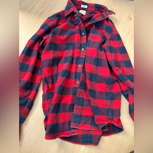 J. Crew Red and Black Plaid Shirt